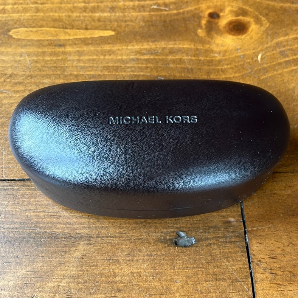 Michael Kors Brown Hard Shell Glass Case